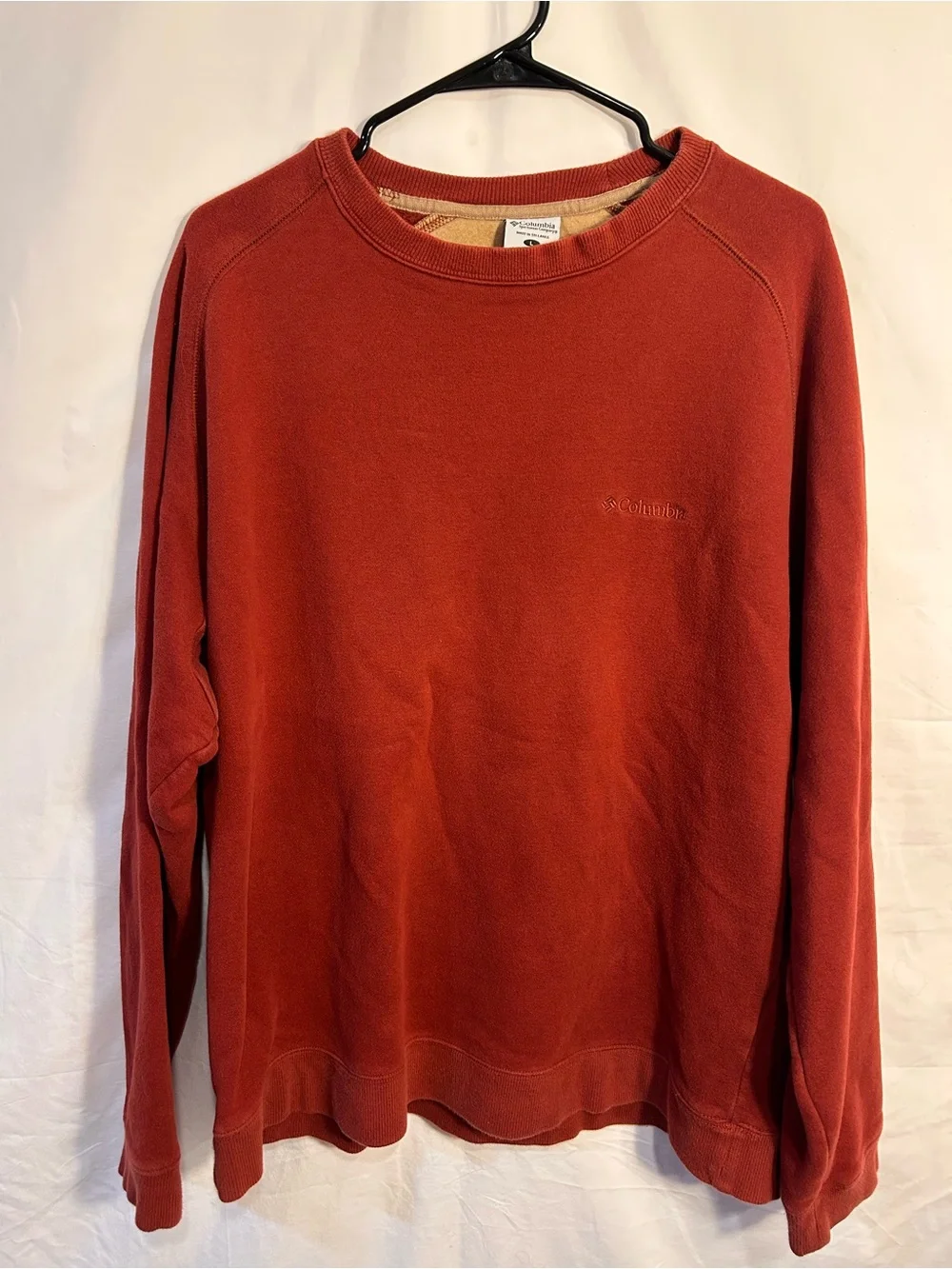 Columbia Men's Rust-Red Crewneck Pullover